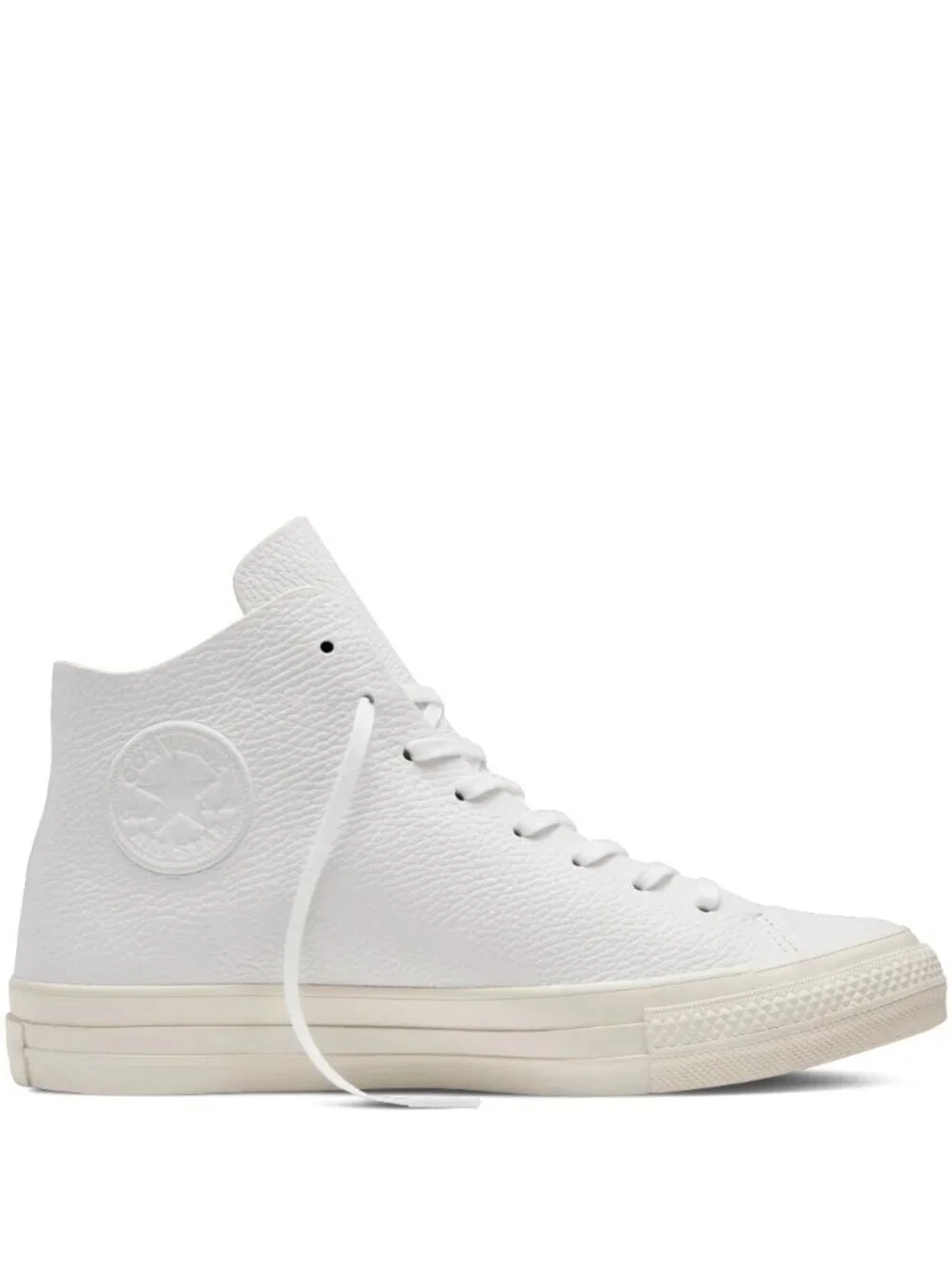 Converse Chuck Taylor All Star Mens Size 5 White Leather Prime Hi Top Sneakers - Picture 2 of 15